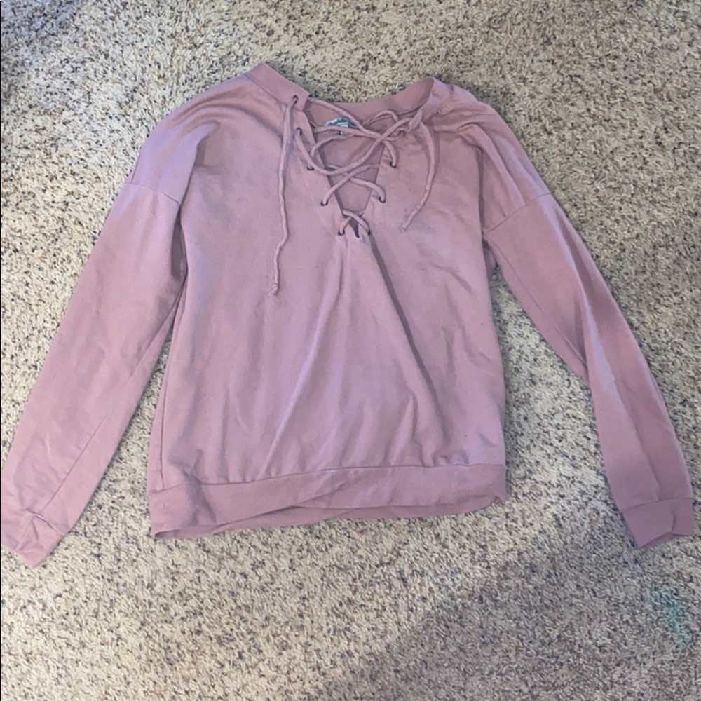 Charlotte Russe Tie Blouse